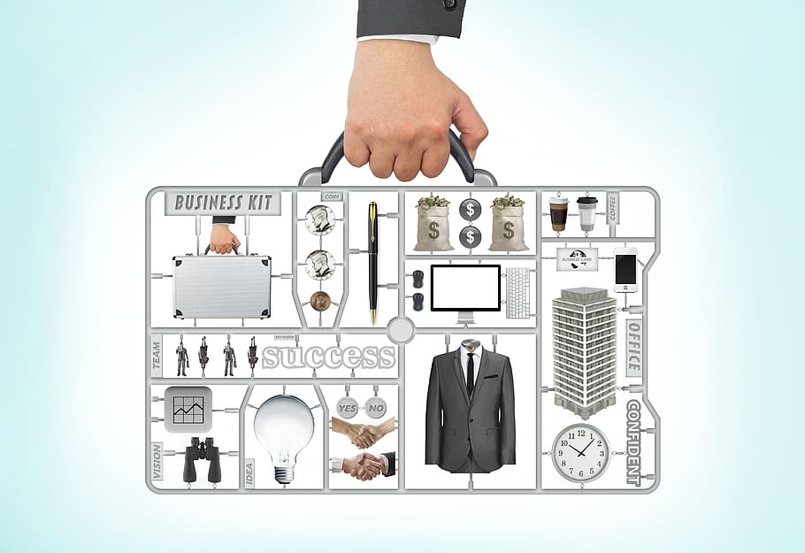 business kit, hand, man, human hand, studio shot, human body part HD wallpaper