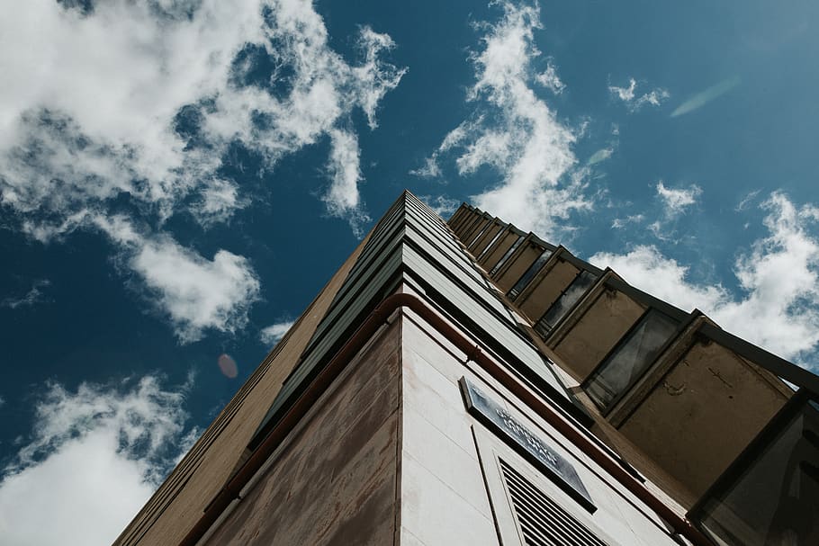 Low Angle Photography Of High-rise Building, architectural design HD wallpaper
