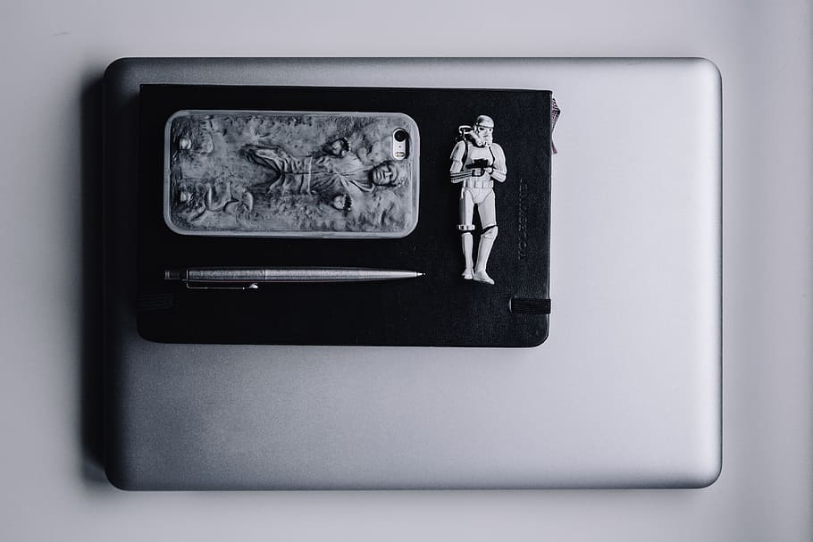 Star Wars Business Accesories, minimal, white, clean, workspace HD wallpaper