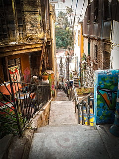 chile, valparaíso, architecture, built structure, day, building exterior HD wallpaper