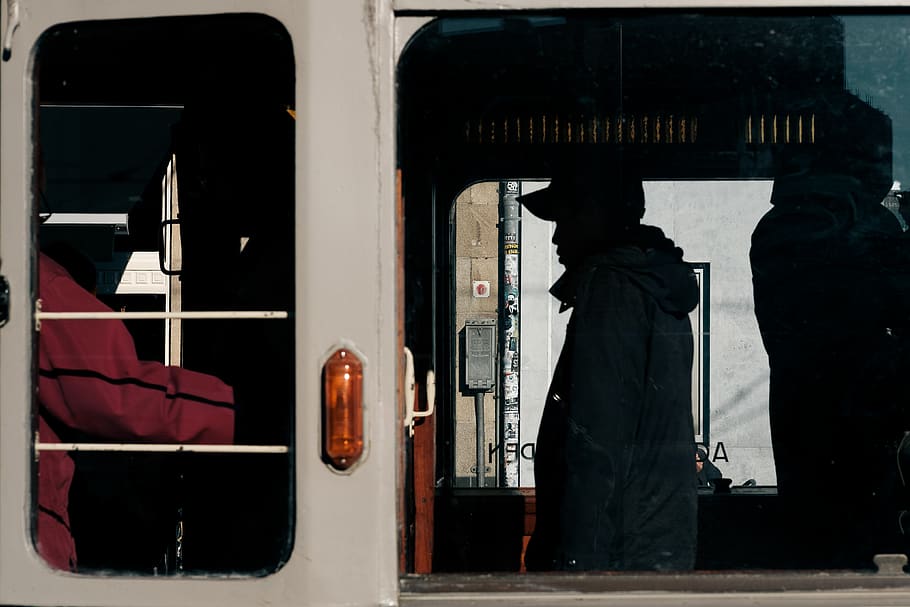 people in train, clothing, apparel, human, person, coat, overcoat HD wallpaper