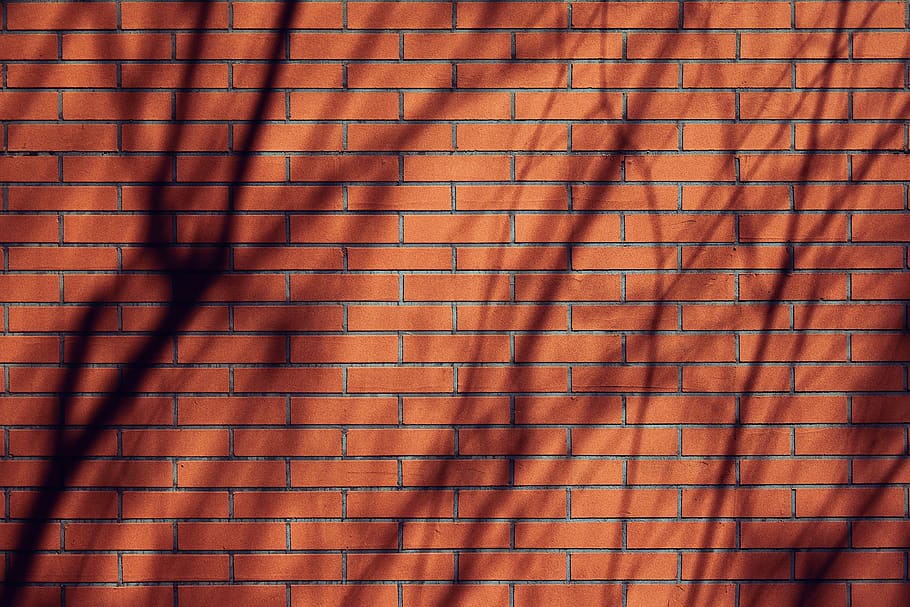 brown brick wall, pattern, backgrounds, full frame, textured HD wallpaper