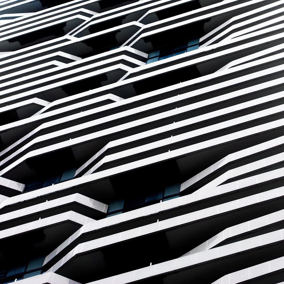 architecture, building, infrastructure, tower, striped, pattern HD wallpaper