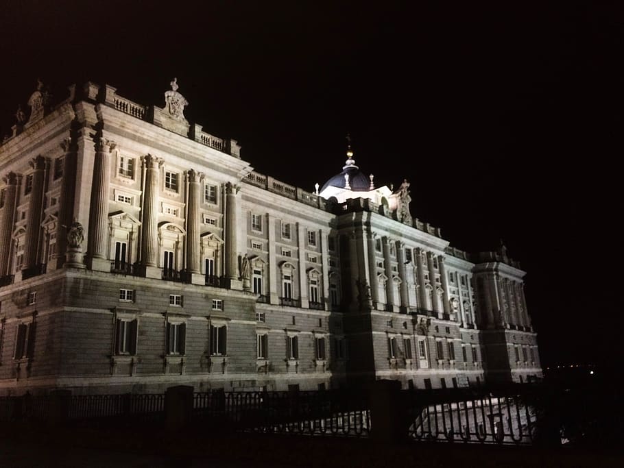spain, madrid, architecture, building, atnigth, oldarchitecture HD wallpaper