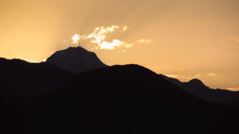 nature, outdoors, mountain range, peak, sky, france, sunlight HD wallpaper