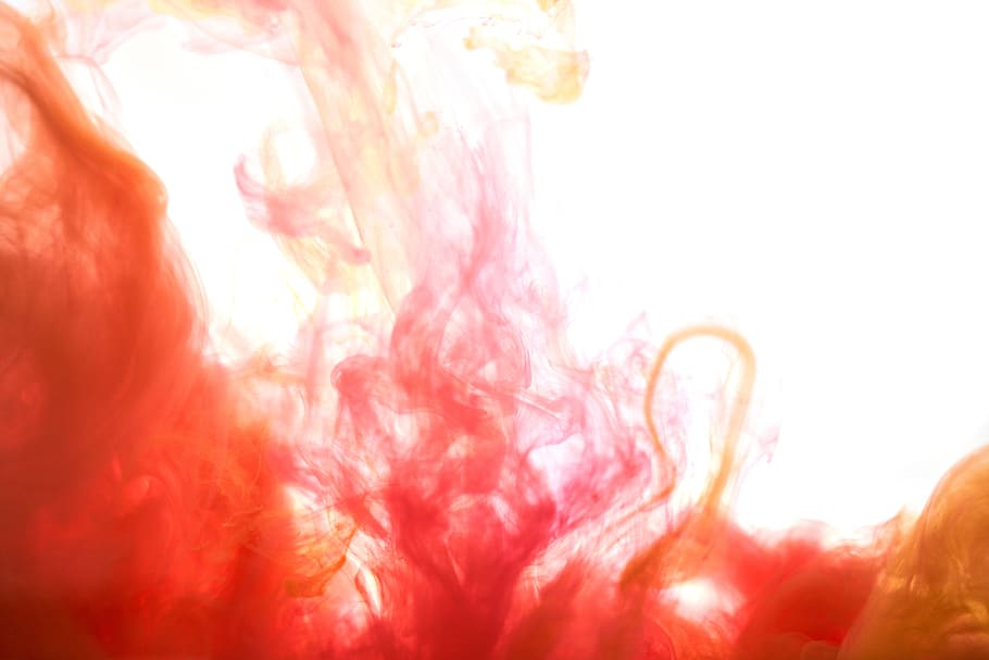HD wallpaper: red, orange, ink, paint, water, drop, watercolor, jump, messy  | Wallpaper Flare