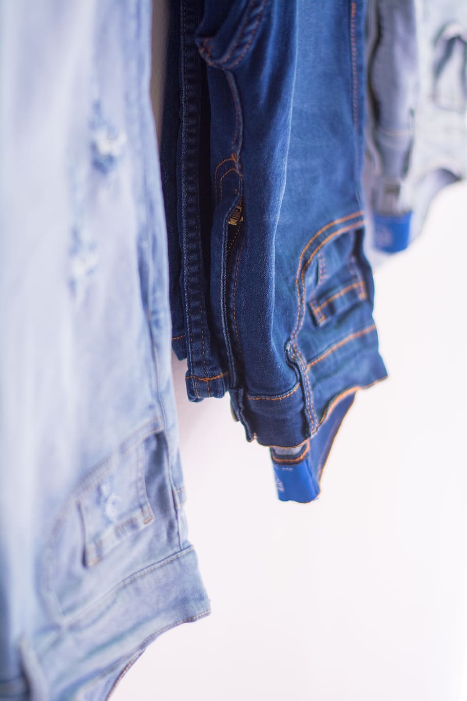 Blue Denim Bottoms, apparel, blue jeans, casual, clothes, clothing, HD wallpaper
