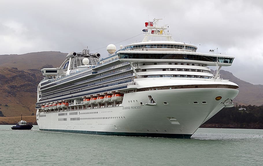 ship, cruise, vessel, ocean, vacation, people, leisure, seascape, HD wallpaper