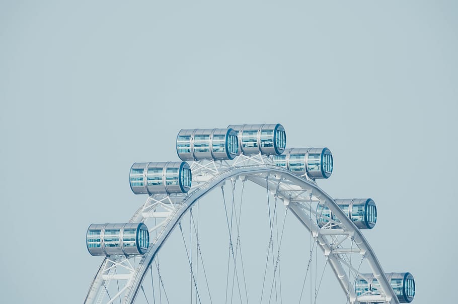 amusement park ride, ferris wheel, arts culture and entertainment HD wallpaper