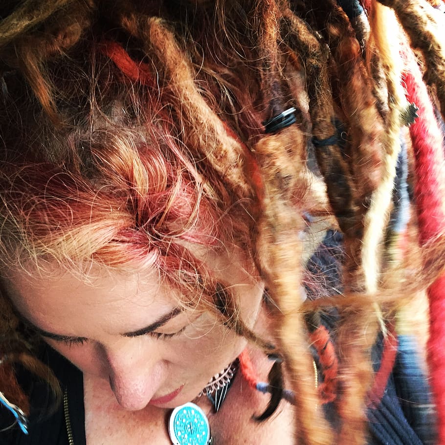 united states, nokomis, thought, woman, doen, dreads, focus