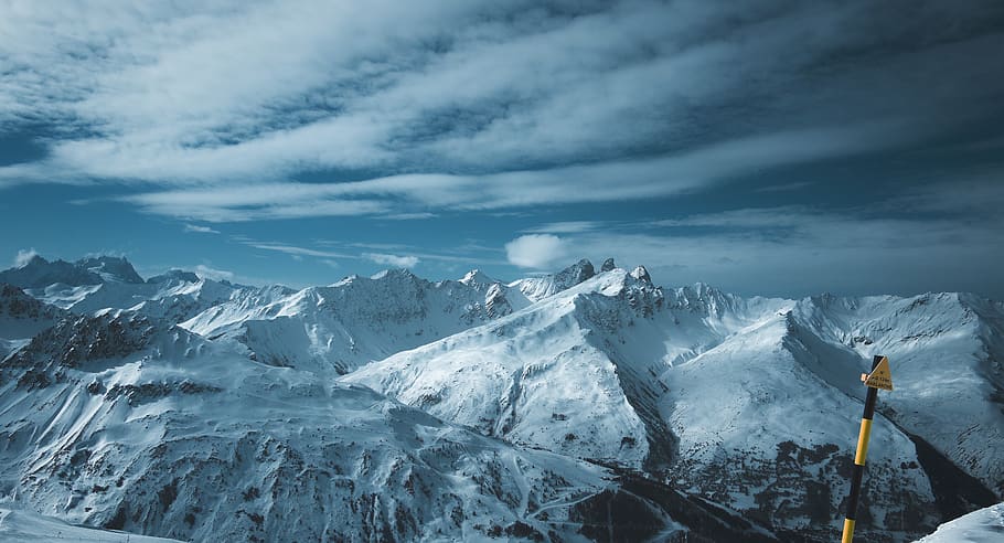 snow covered mountain during daytime, winter, cold temperature HD wallpaper