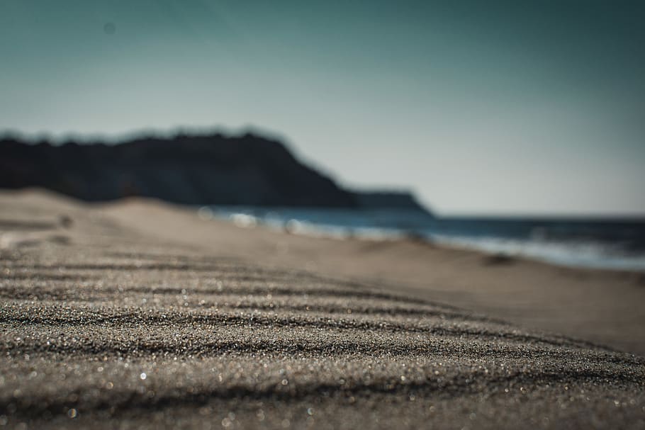 Closed Up Photo of Sand Near Beach, landscape, ocean, sea, seascape HD wallpaper