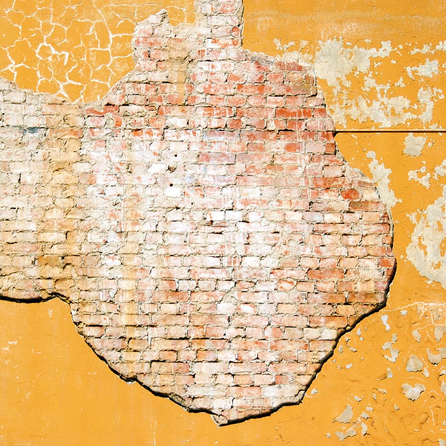 brick, wall, old, background, red, brickwork, surface, rough HD wallpaper