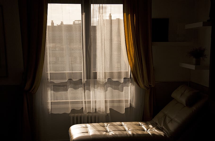window, armchair, house, inside, comfort, curtain, indoors HD wallpaper