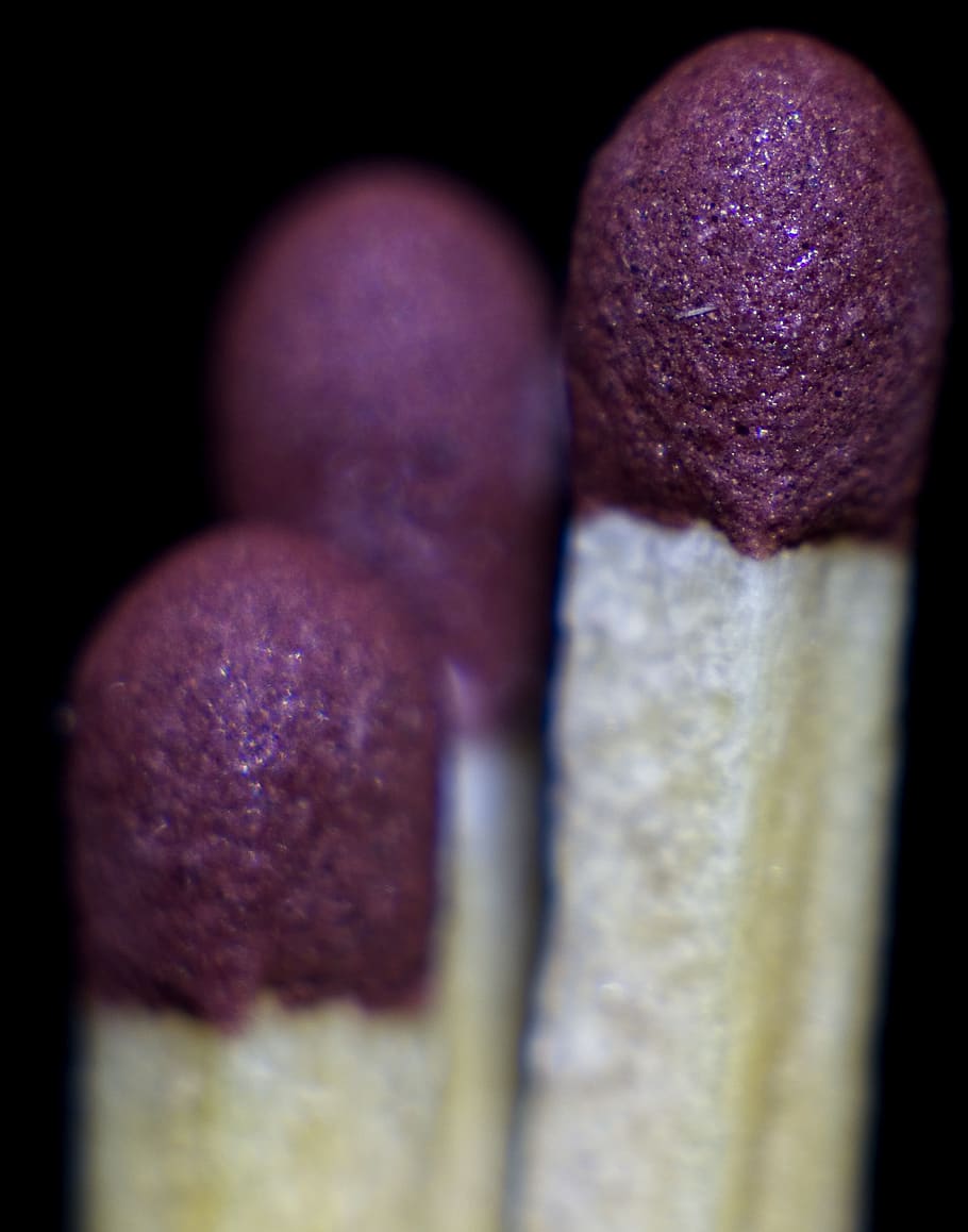 macro, matches, close-up, no people, indoors, still life, multi colored, HD wallpaper