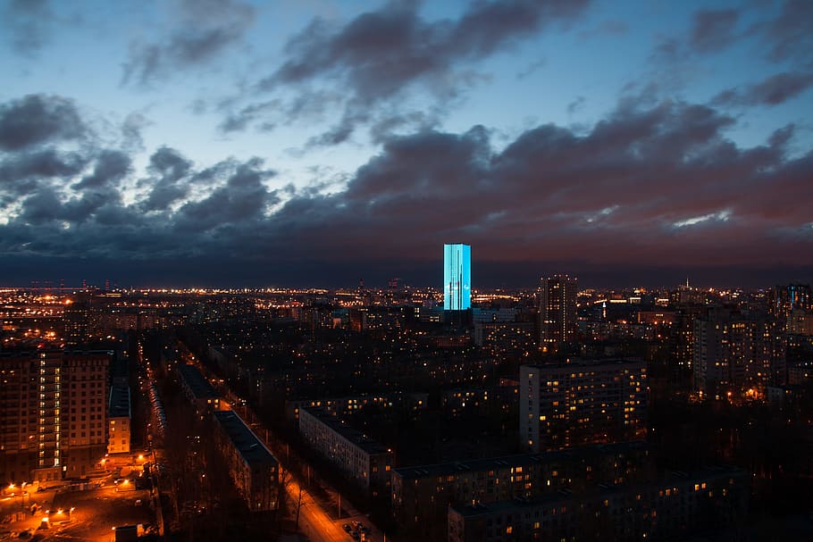 russia, spb, skyscraper, st, officebuildings, apartments, urban HD wallpaper