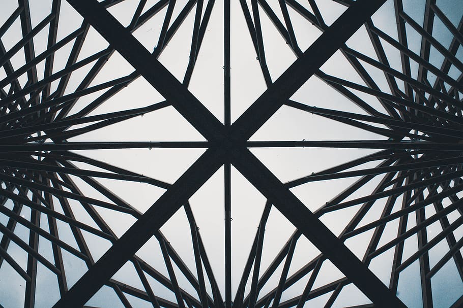 abstract, looking up, pane, glass, city, architecture, design HD wallpaper