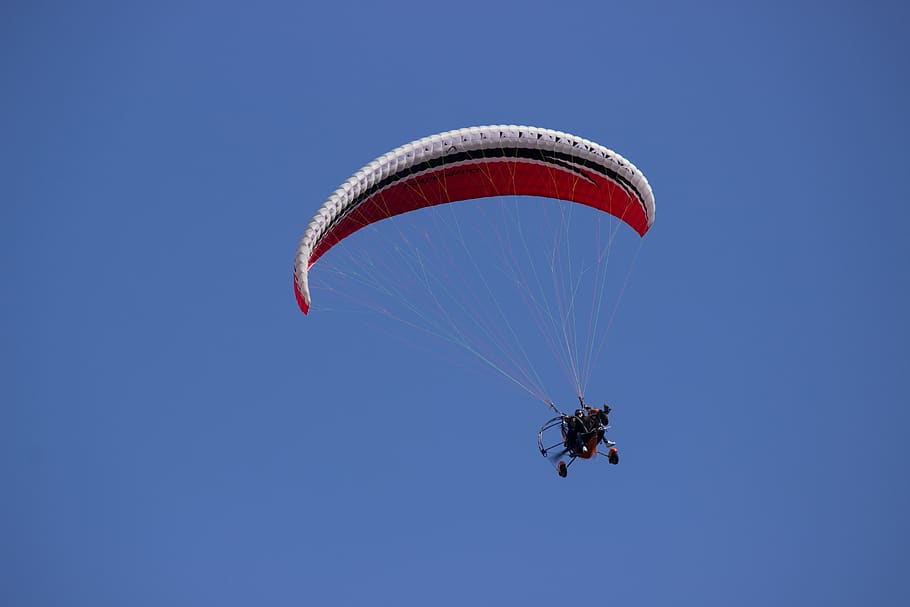 Person Paragliding during Daytime, action, adventure, flight HD wallpaper