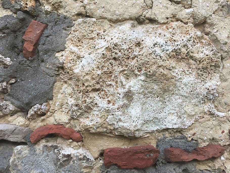 brick, wall, rubble, rock, flagstone, slate, stone wall, tuscany HD wallpaper