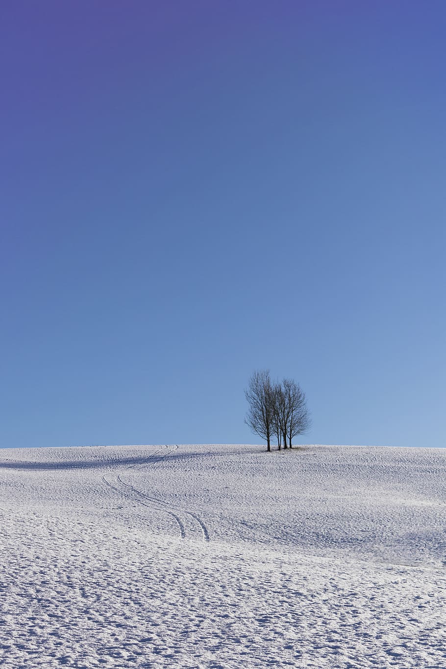 snow, hill, mountain, sky, blue, scenics - nature, land, beauty in nature HD wallpaper