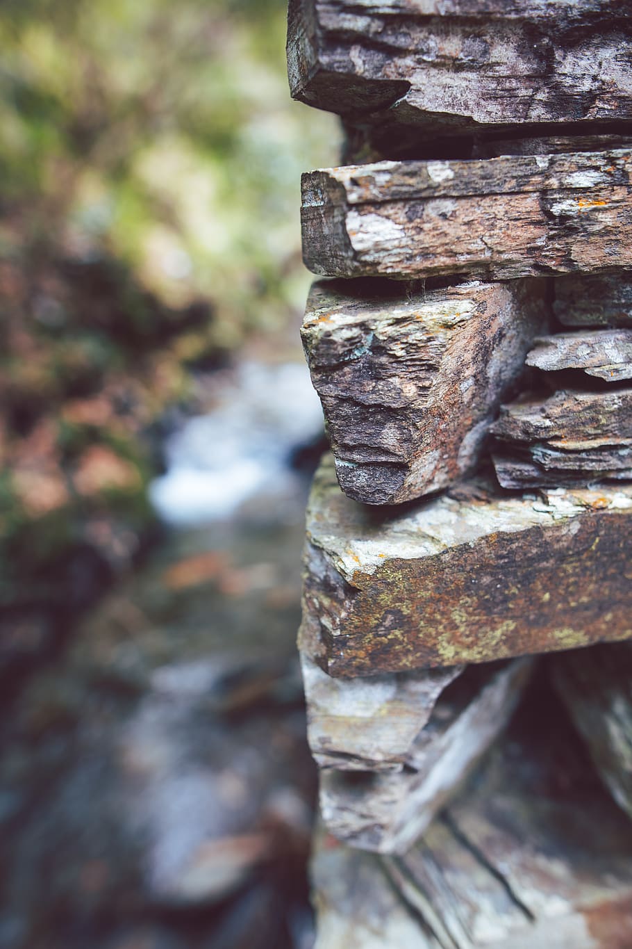slate, wood, rubble, rock, schist, lumber, rust, flagstone HD wallpaper