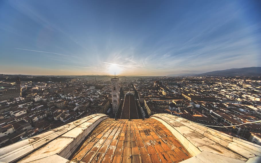 city during day, landscape, outdoors, nature, scenery, panoramic HD wallpaper