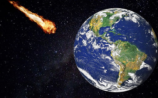 asteroid, comet, meteorite, space, planet - space, planet earth HD wallpaper