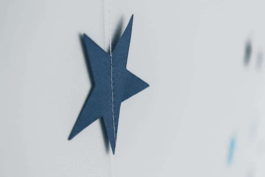 black star wall decor, symbol, star symbol, airplane, vehicle