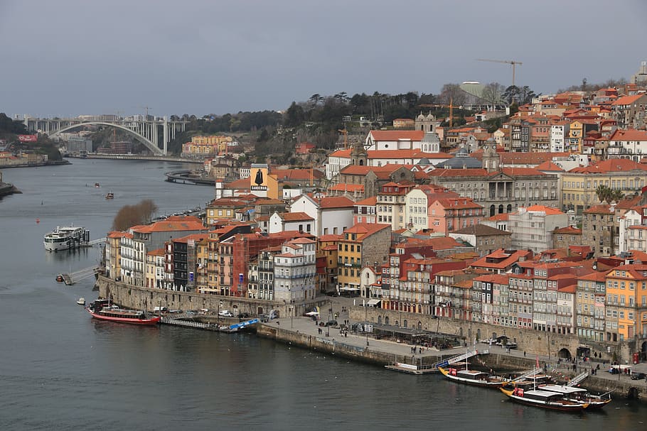 portugal, porto, river, douro, city, riverside, architecture