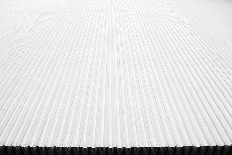 White Corrugated Board, background, black and white, cover, daytime, HD wallpaper