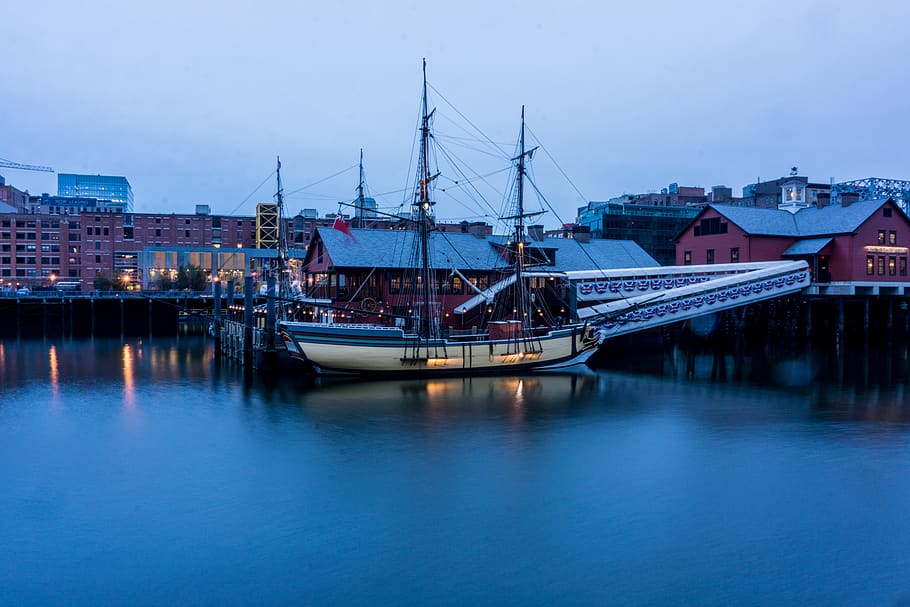boston, united states, boston tea party ships and museum, pier, HD wallpaper