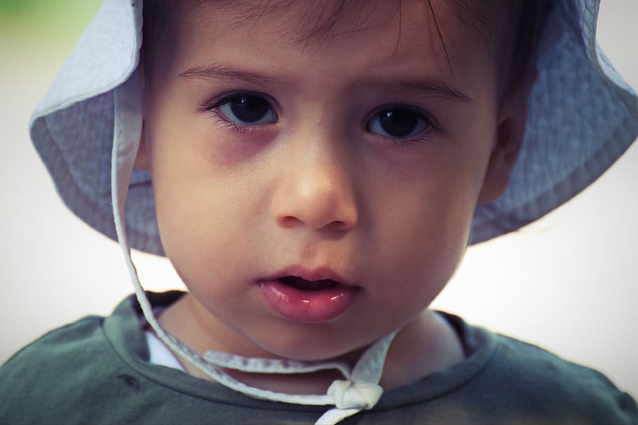 portrait, almost, child, front, head, eyes, person, human, bebe HD wallpaper