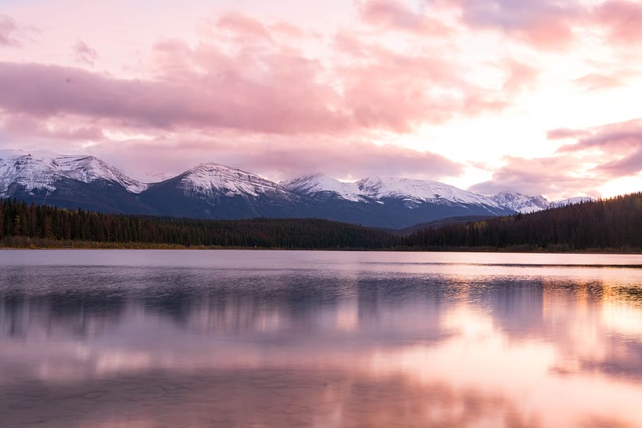 mountain, lake, scenics - nature, water, beauty in nature, cloud - sky HD wallpaper