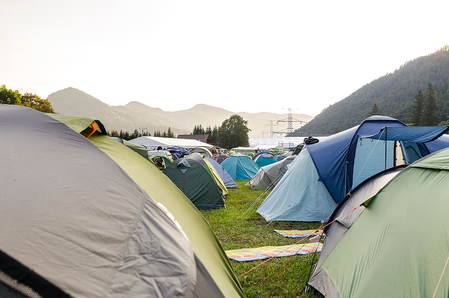 Tents on the Ground, activity, adventure, camp, camper, camping HD wallpaper