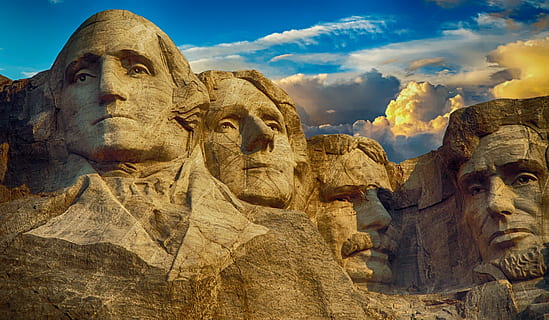 Mount Rushmore, america, ancient, architecture, art, desert, famous HD wallpaper