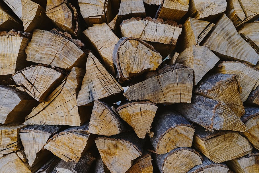 brown firewoods, lumber, poland, myslenice, texture, rock, repetitive HD wallpaper