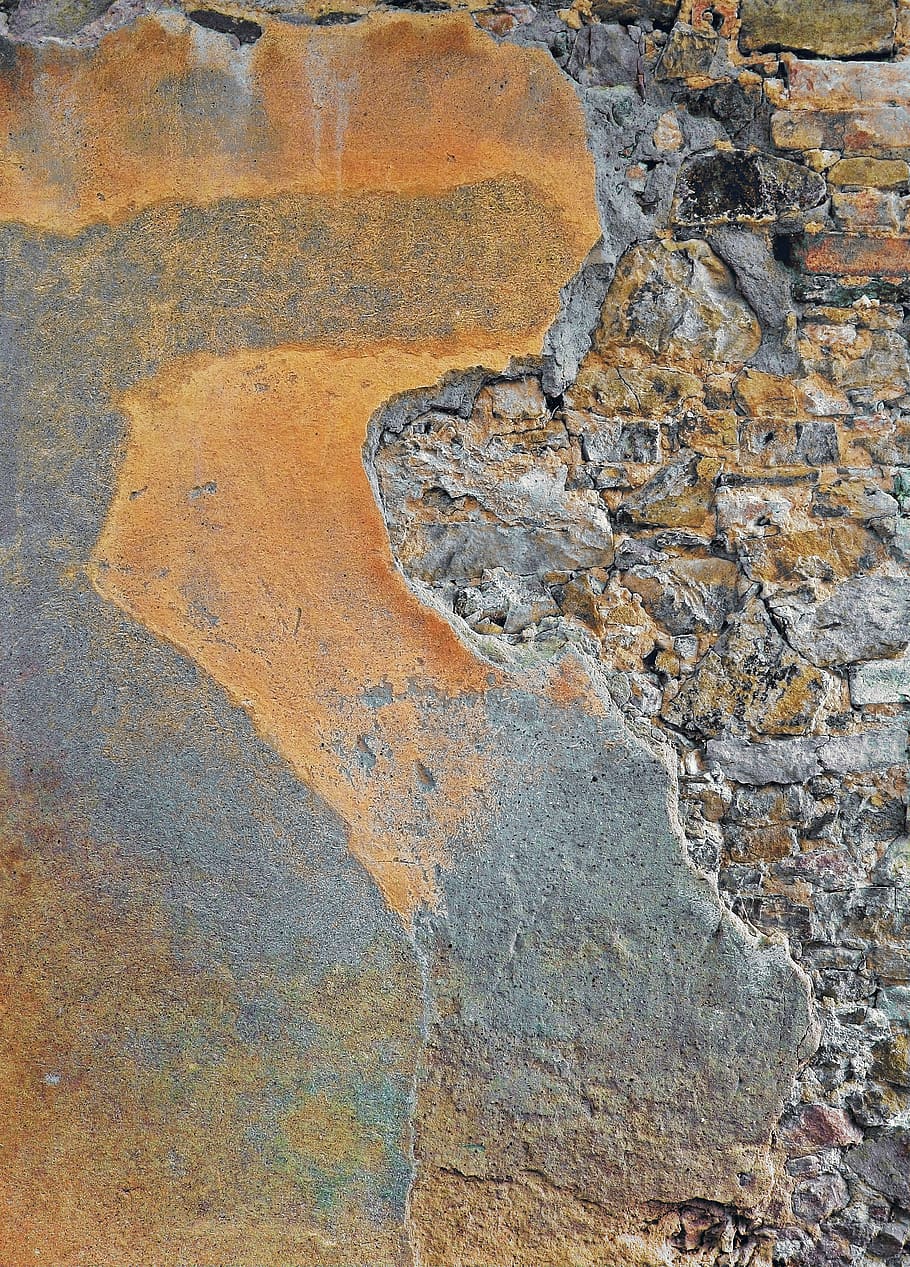 brown and gray concrete surface, rock, slate, wall, soil, rug HD wallpaper