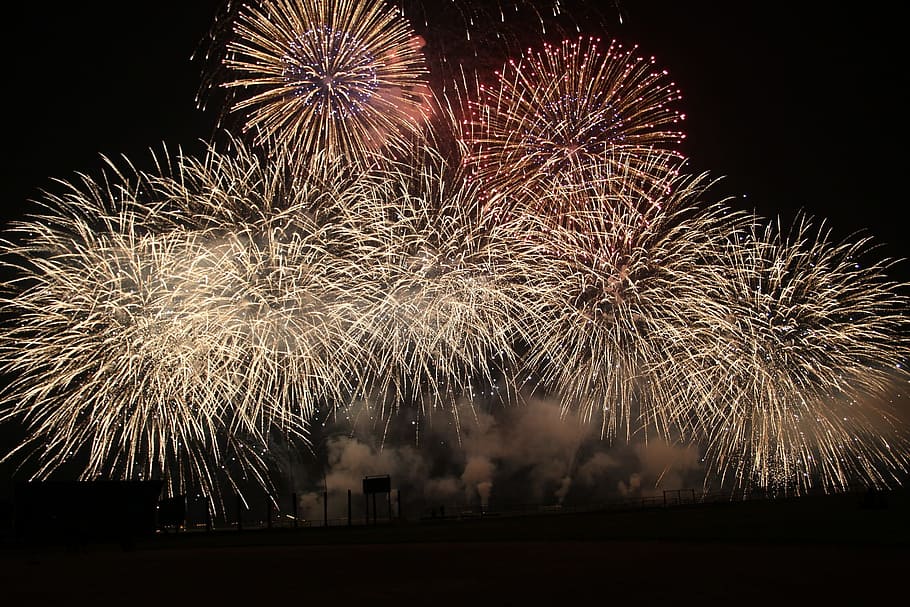 firework, light, lightning, colorful, firework display, celebration HD wallpaper