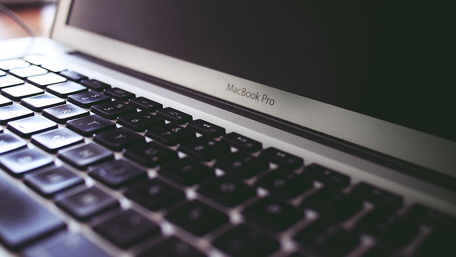 macbook pro, laptop, keyboard, computer, technology, business HD wallpaper