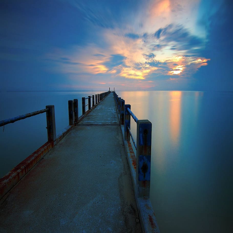 beach, sky, nature, water, tranquility, cloud - sky, scenics - nature HD wallpaper