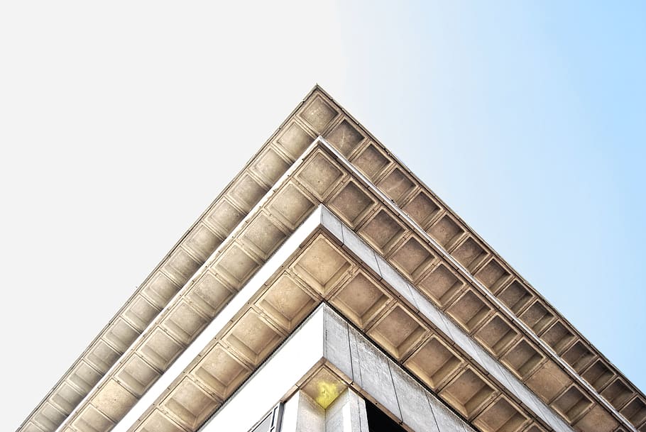 concrete, 1970, brutalist, architecture, built structure, sky HD wallpaper