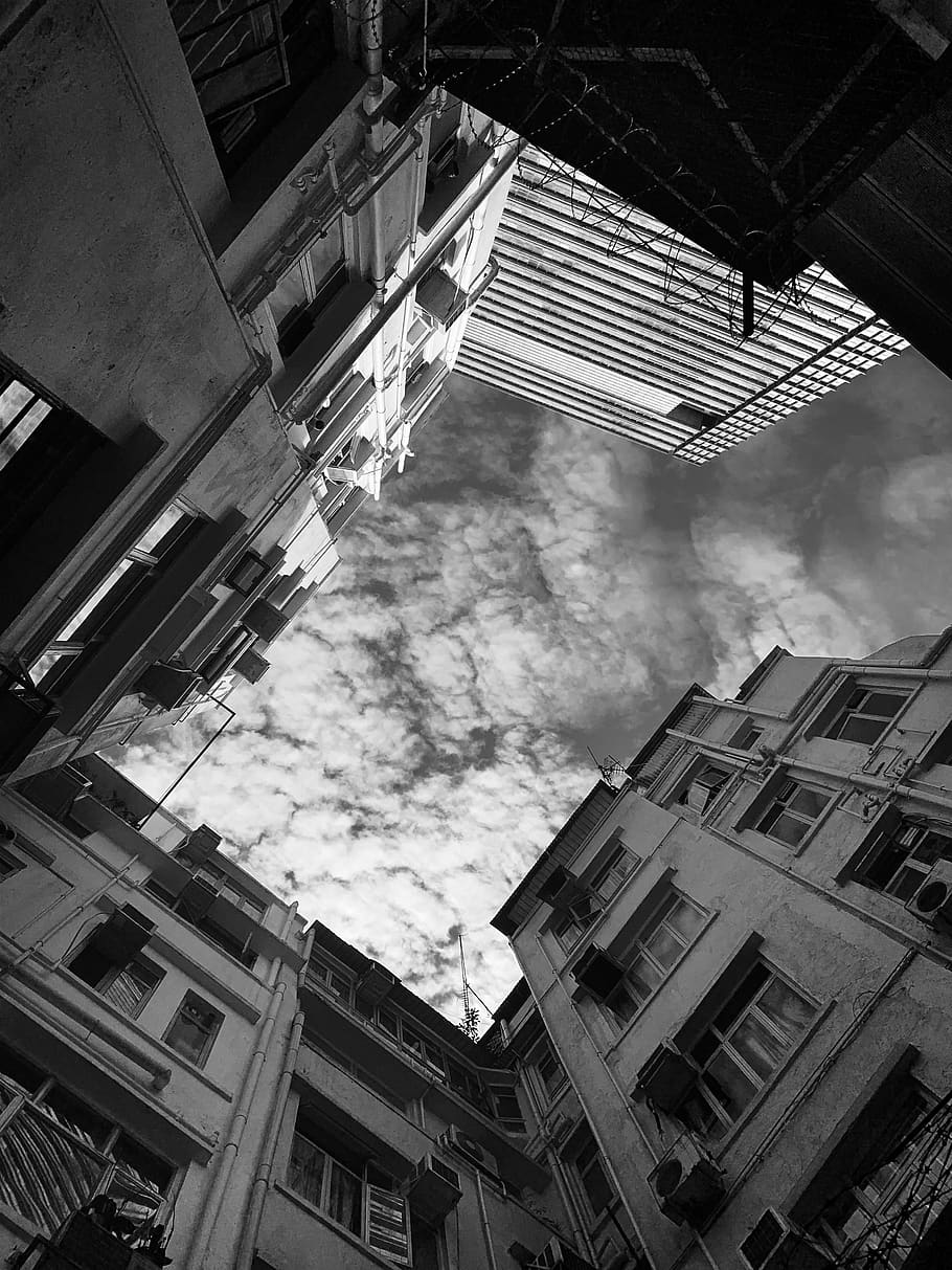 building, architecture, window, office building, hong kong HD wallpaper