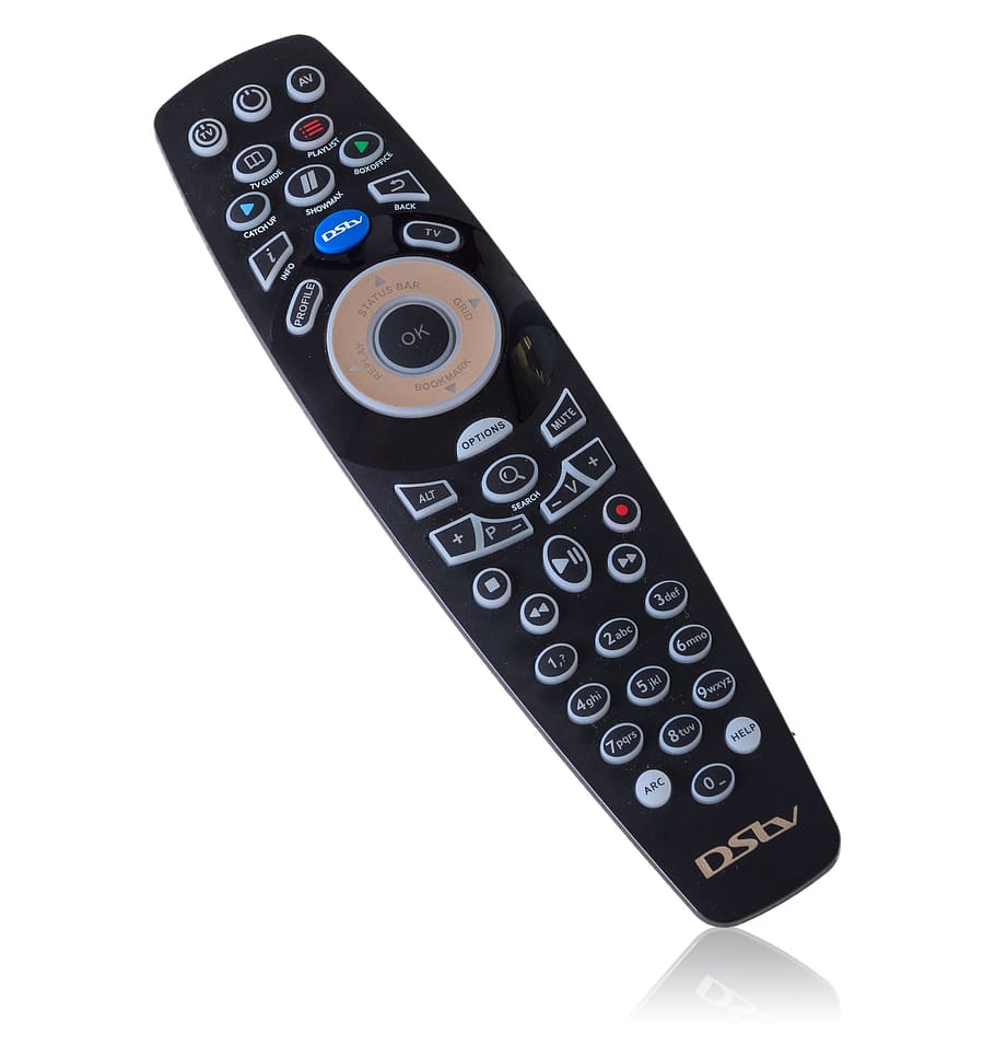 dstv a7 xplora remote control, isolated, television, button, HD wallpaper
