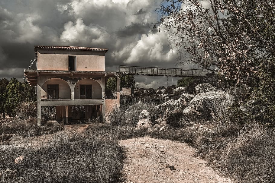 house, destroyed, abandoned, destruction, damage, disaster HD wallpaper