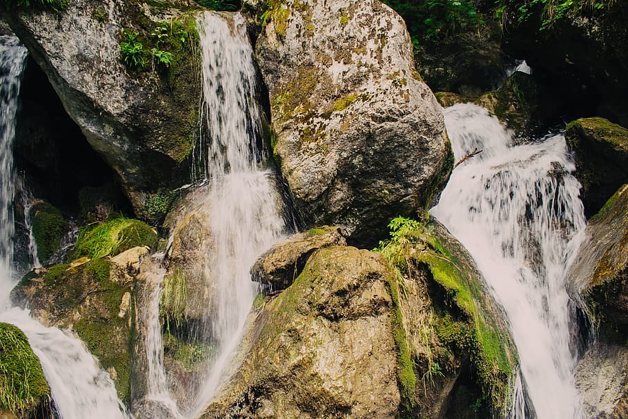 waterfall, landscape, river, nature, stream, outdoors, scenic HD wallpaper
