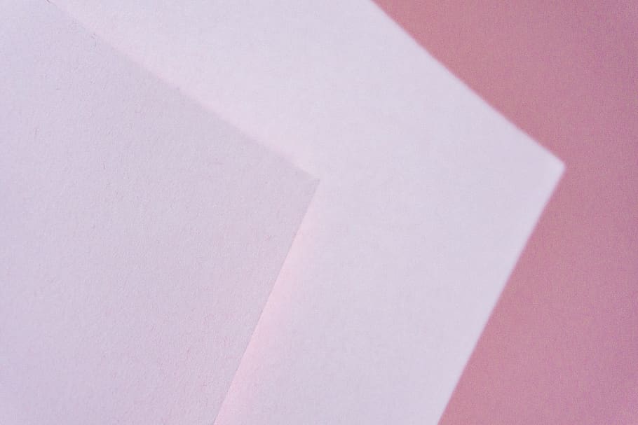 paper, close up, art, minimal, corner, pink, colour, pastel, HD wallpaper