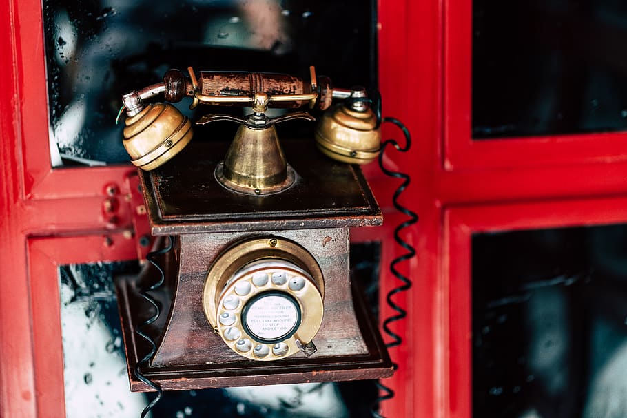 electronics, phone, dial telephone, advertisement, heart, phone booth HD wallpaper