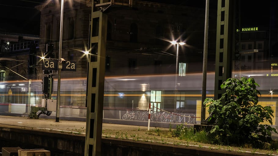 germany, train, train station, train track, ghost train, background HD wallpaper