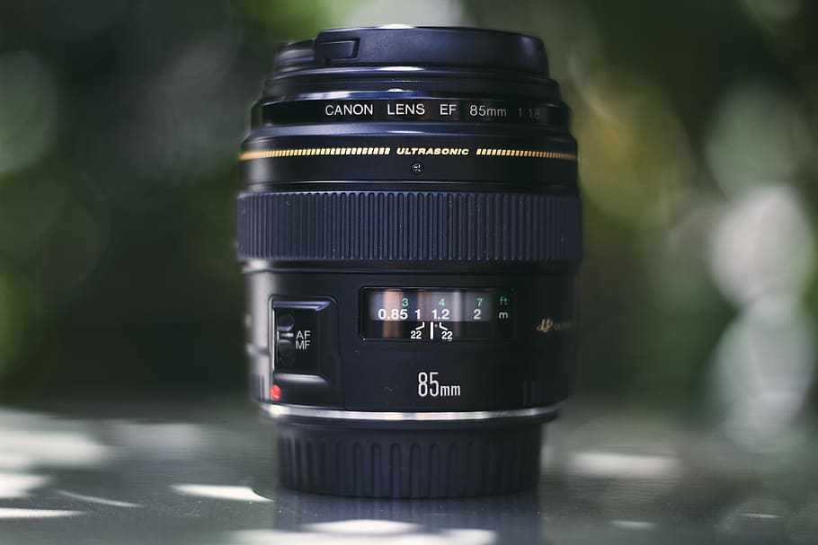 shallow focus photography of Canon 88 mm zoom lens, camera lens, HD wallpaper
