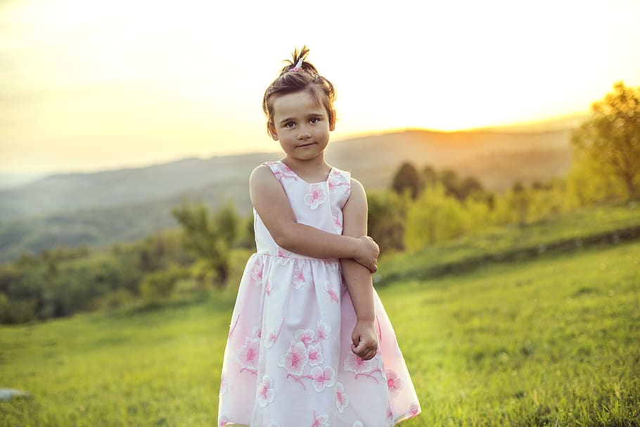 childhood, one person, looking at camera, portrait, standing HD wallpaper
